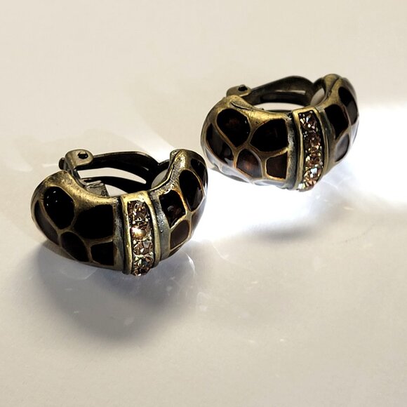 Animal Print Clip On Earrings - Picture 7 of 7